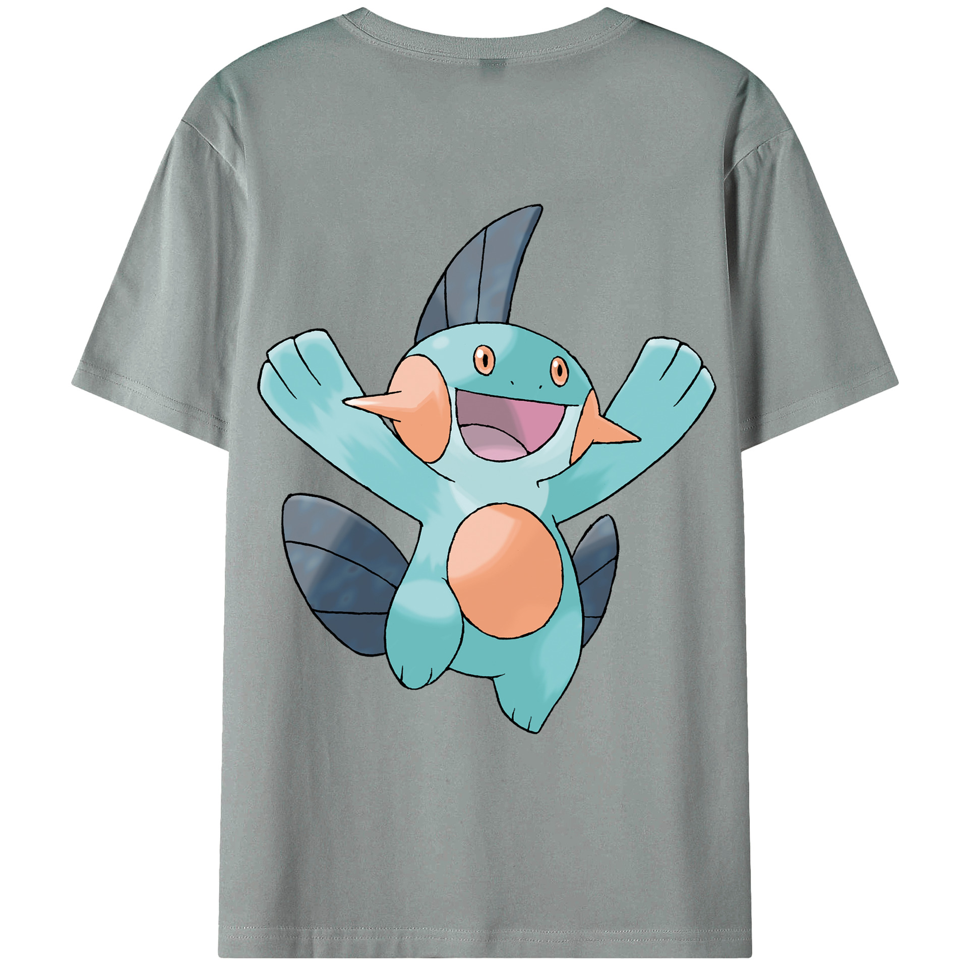 （画像用） ポケットモンスター Pokémon 綿100％ メンズ半袖Tシャツ（バックプリント） 通気性